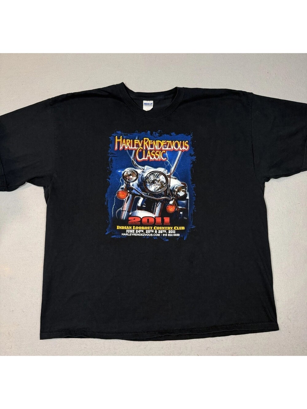 Harley Davidson Motor Cycles Rendezvous Classic 2011 Indian Lookout Shirt 3XL